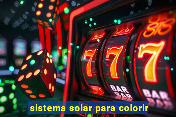 sistema solar para colorir